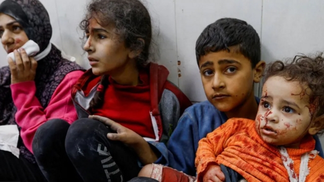 ফিলিস্তিনি শিশুদের কান্না